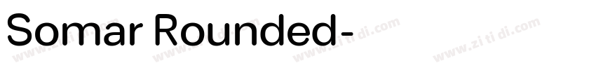 Somar Rounded字体转换